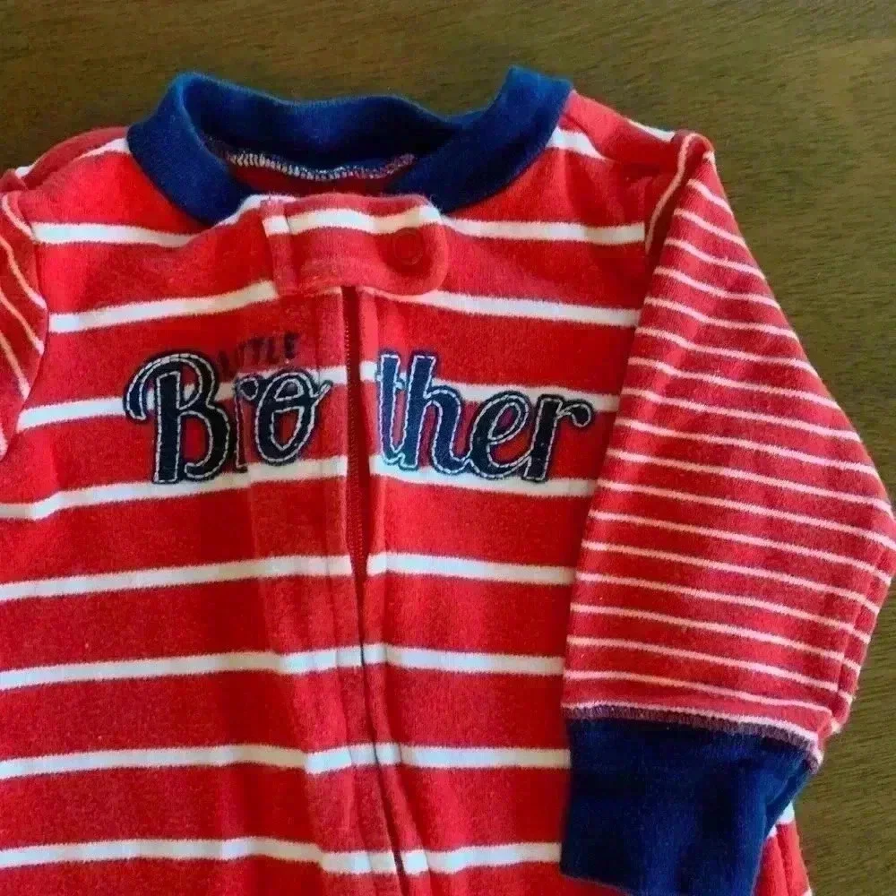 3 MONTHS Carter's Baby Fleece Footed Sleeper Pajamas PJs LOT Of 3 (0813)